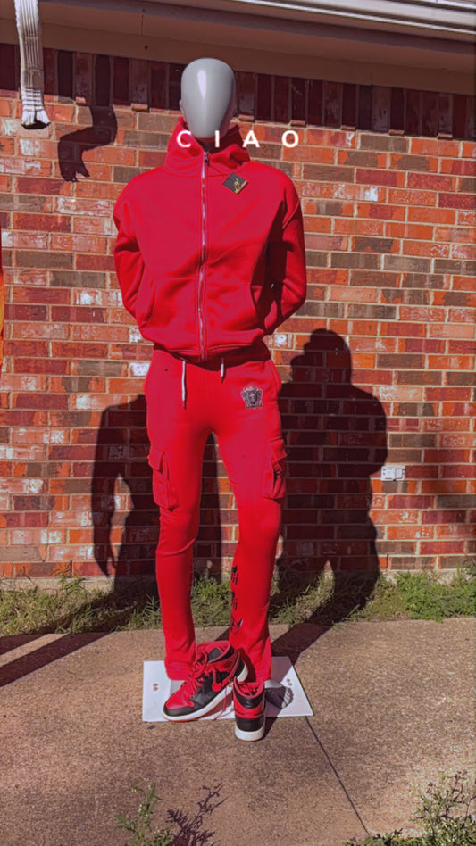 Red Hoodie JumpSuit